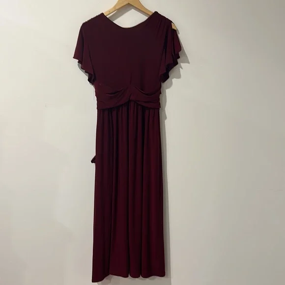 • BHLDN • Mendoza Maxi Dress Gown Burgundy Red 6 Women’s - Picture 6 of 6